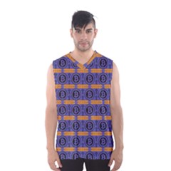 Bitcoin Logo Pattern Men s Basketball Tank Top by ExtraAwesomeSauce