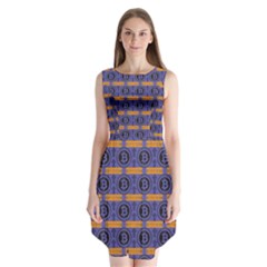 Bitcoin Logo Pattern Sleeveless Chiffon Dress   by ExtraAwesomeSauce