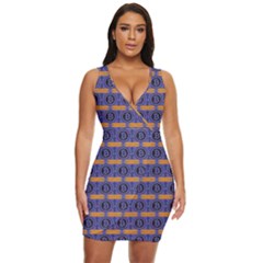 Bitcoin Logo Pattern Draped Bodycon Dress by ExtraAwesomeSauce