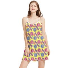 Colorful Bitcoin Pattern Summer Frill Dress by ExtraAwesomeSauce