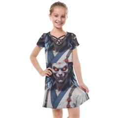 Demon Samurai Kids  Cross Web Dress by AwesomeSauce