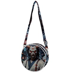 Demon Samurai Crossbody Circle Bag by AwesomeSauce