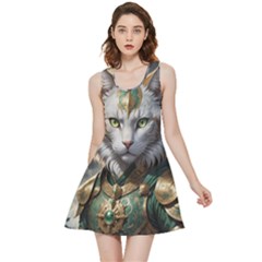 Epic Armored Cat Warrior Inside Out Reversible Sleeveless Dress by ExtraAwesomeSauce