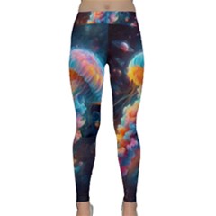 Cosmic Jellyfish Artwork Classic Yoga Leggings by ExtraAwesomeSauce