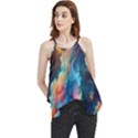 Cosmic Jellyfish Artwork Flowy Camisole Tank Top View1