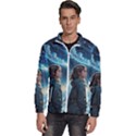 Enchanting Fantasy Night Sky Scene Men s High Neck Windbreaker View1