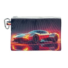 Futuristic Sports Supercar Canvas Cosmetic Bag (large) by AIDreaming