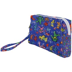 Grateful Dead Dancing Bears Pattern Wristlet Pouch Bag (small) by Salmanaz77