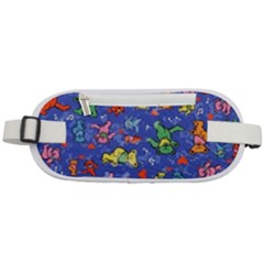 Grateful Dead Dancing Bears Pattern Rounded Waist Pouch by Salmanaz77