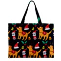 Funny Christmas Pattern Background Zipper Mini Tote Bag View1