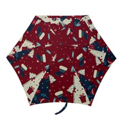 Flat Design Christmas Pattern Collection Art Mini Folding Umbrellas by Ket1n9