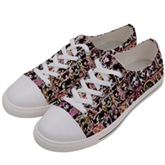 Spanish Gothic Girls Pattern Women s Low Top Canvas Sneakers by violetheavensky