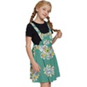 Retro 1960s Flowers Pattern 2 Kids  Apron Dress View3