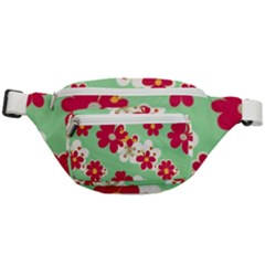 Retro 1960s Flowers Pattern Fanny Pack by violetheavensky