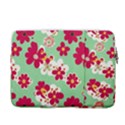 Retro 1960s Flowers Pattern 14  Vertical Laptop Sleeve Case With Pocket View2