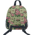 Retro 1880s Flowers Pattern 9 Kids  Age 5-10 Lightweight School Backpack with Side Pockets View2