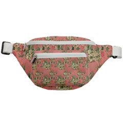 Retro 1880s Flowers Pattern 12 Fanny Pack by violetheavensky