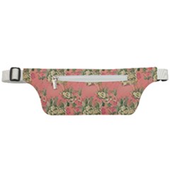 Retro 1880s Flowers Pattern 12 Active Waist Bag by violetheavensky