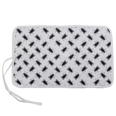 Fly Phot Motif Seamless Black And White Pattern Pen Storage Case (m) by dflcprintsclothing