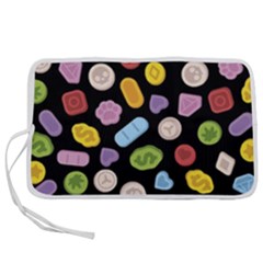 Ecstasy Pills Pattern Pen Storage Case (s) by Valentinaart