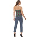 Retro 1880s Flowers Pattern 3 Basic Halter Top View4