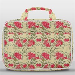 Retro 1880s Flowers Pattern 18 Travel Toiletry Bag With Hanging Hook by violetheavensky