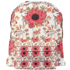 Retro 1880s Flowers Pattern 23 Giant Full Print Backpack by violetheavensky