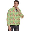 Retro 1880s Flowers Pattern 17 Men s Puffer Bubble Jacket Coat View3