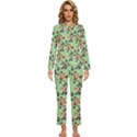 Retro 1880s Flowers Pattern 24 Womens  Long Sleeve Lightweight Pajamas Set View1