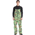 Retro 1880s Flowers Pattern 24 Men s Front Zip Ski And Snowboard Bib Pants View1