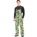 Retro 1880s Flowers Pattern 24 Men s Front Zip Ski And Snowboard Bib Pants View2