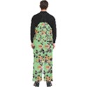 Retro 1880s Flowers Pattern 24 Men s Front Zip Ski And Snowboard Bib Pants View4