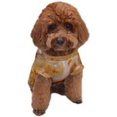 Homemade Flan Extreme Close-up Texture Dog T-shirt by dflcprintsclothing