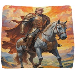 Heroic Trump Warrior In Golden Armor Seat Cushion by AwesomeSauce