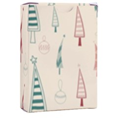 Trees Christmas Holiday Pattern Playing Cards Single Design (rectangle) With Custom Box by Paksenen