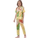 Citrus Fruit Healthy Vitamin Kids  Satin Short Sleeve Pajamas Set View1