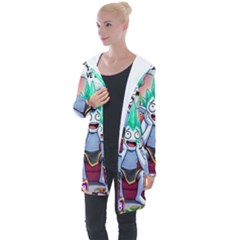 Huiok Longline Hooded Cardigan by SkinsForTeens