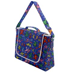 Grateful Dead Dancing Bears Pattern Box Up Messenger Bag by Salmanaz77