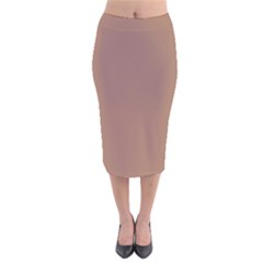 Mocha Mousse Hex Code #a47864 Velvet Midi Pencil Skirt by dressshop