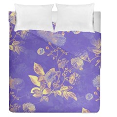 Flower Petal Bouquet Stem Floral Pattern Duvet Cover Double Side (queen Size) by Maspions