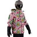 Avo Merry Christmas, Candies, Candy Cane Men s Zip Ski and Snowboard Waterproof Breathable Jacket View3