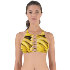 Bananas, Macro, Fruits, Ripe Bananas Perfectly Cut Out Bikini Top by kyorashop23