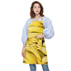 Bananas, Macro, Fruits, Ripe Bananas Pocket Apron by kyorashop23