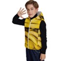 Bananas, Macro, Fruits, Ripe Bananas Kids  Stylish Hooded Puffer Vest View2