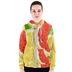 Fruit, Lemon Women s Zipper Hoodie by kyorashop23