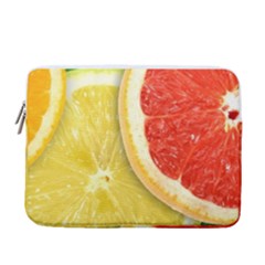 Fruit, Lemon 13  Vertical Laptop Sleeve Case With Pocket by kyorashop23