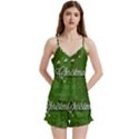 Merry Christmas , Holidays, Celebrations V-Neck Satin Loungewear Set View1