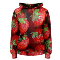 Strawberry, Berries, Fresh, Red Women s Pullover Hoodie by kyorashop23