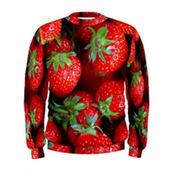 Strawberry, Berries, Fresh, Red Men s Sweatshirt by kyorashop23