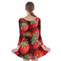 Strawberry, Berries, Fresh, Red Long Sleeve Skater Dress View2